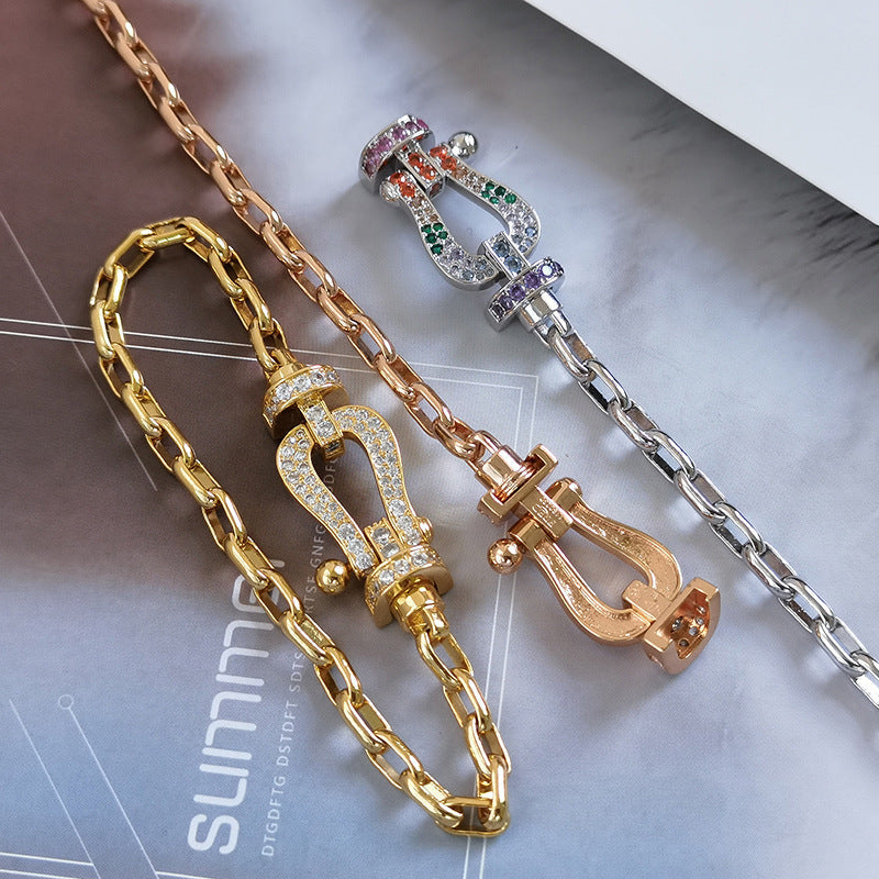 FORCE STORE HESTESKO-LÅS METALL ARMBÅND