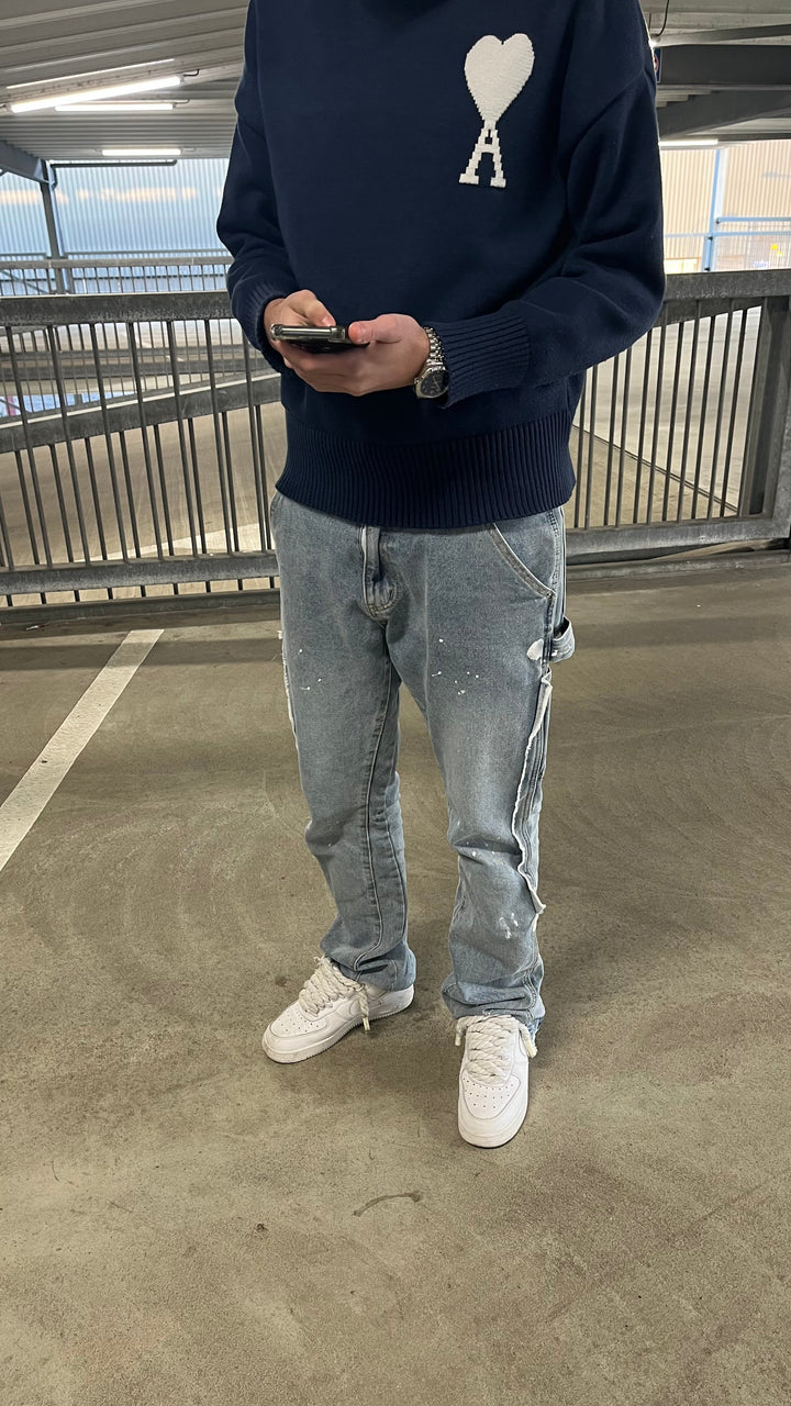 AMI - Cozy Heart Knit Sweater