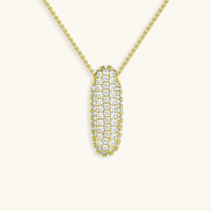 Diamant Halskjede med Boble Initial