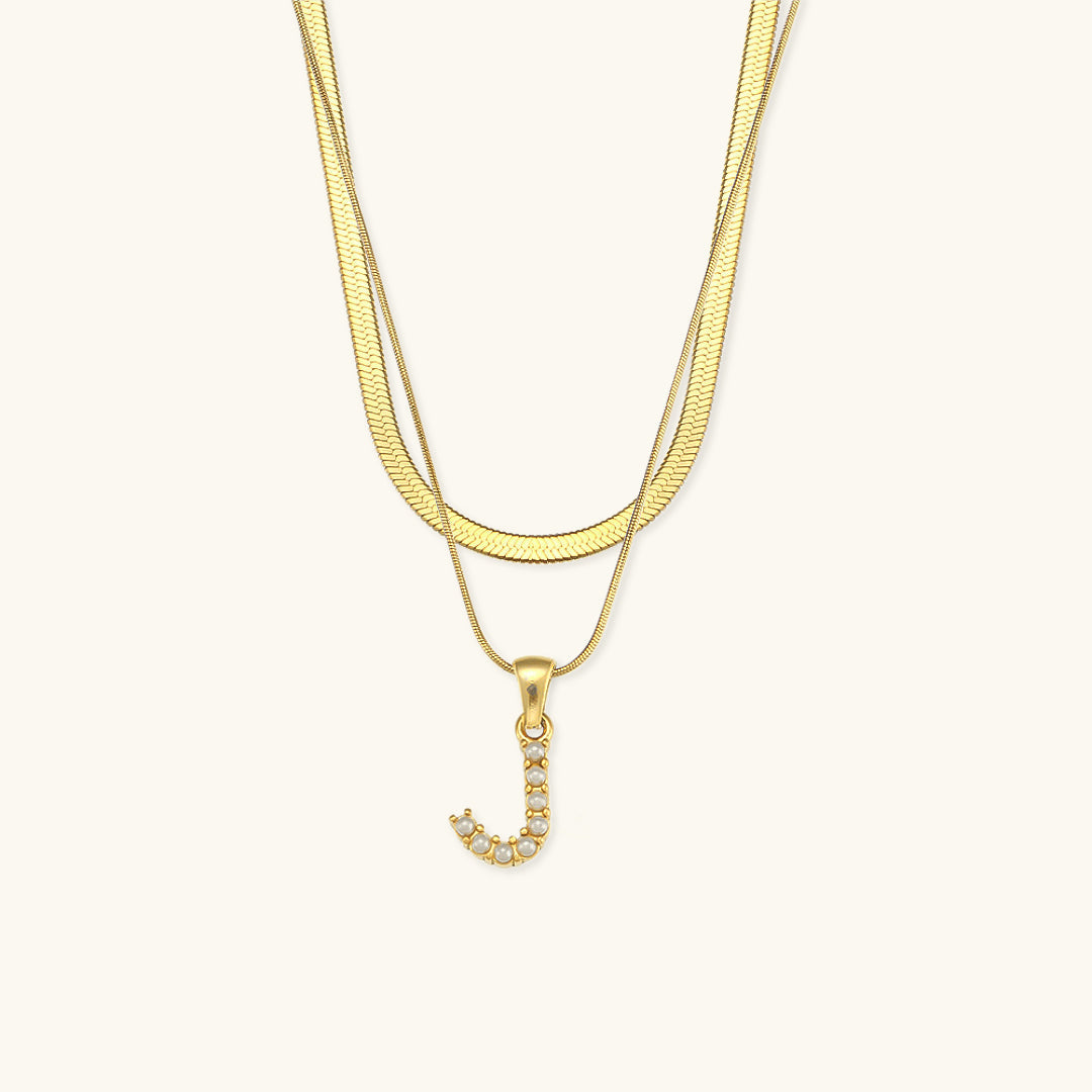 Fiona Gold Initial Necklace