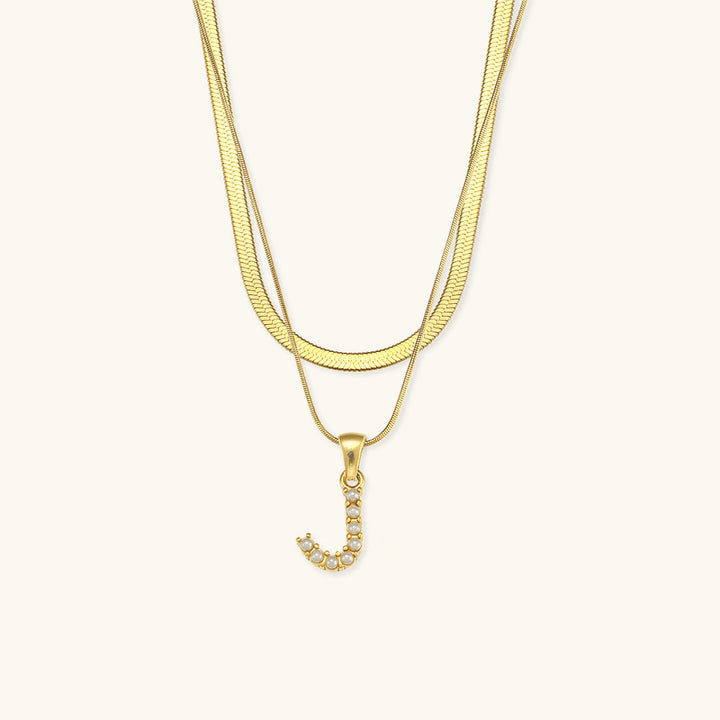 Fiona Gold Initial Necklace