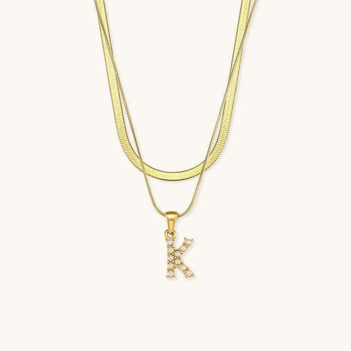 Fiona Gold Initial Necklace
