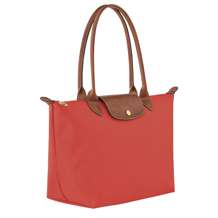 Longchamp - Medium Le Pliage Tote Bag in Tomato Red
