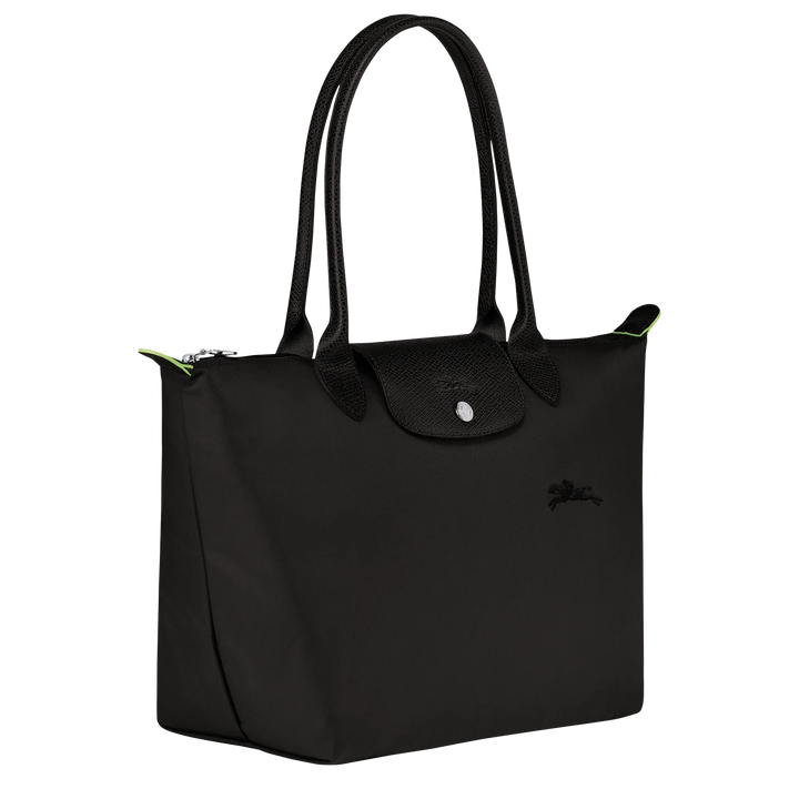 Longchamp - Medium Le Pliage Tote in Black - Eco-Friendly Recycled Canvas