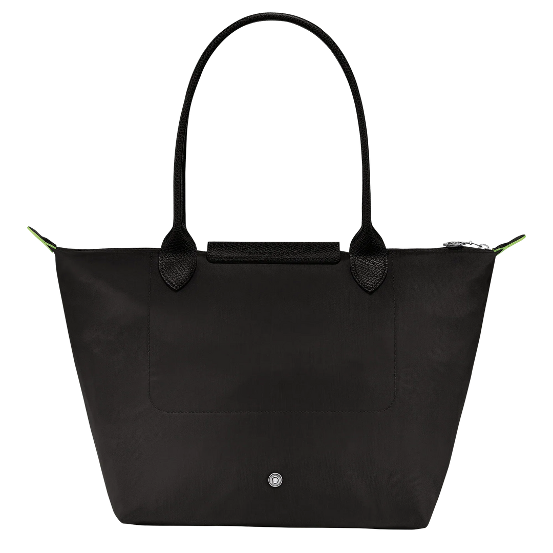 Longchamp - Medium Le Pliage Tote in Black - Eco-Friendly Recycled Canvas