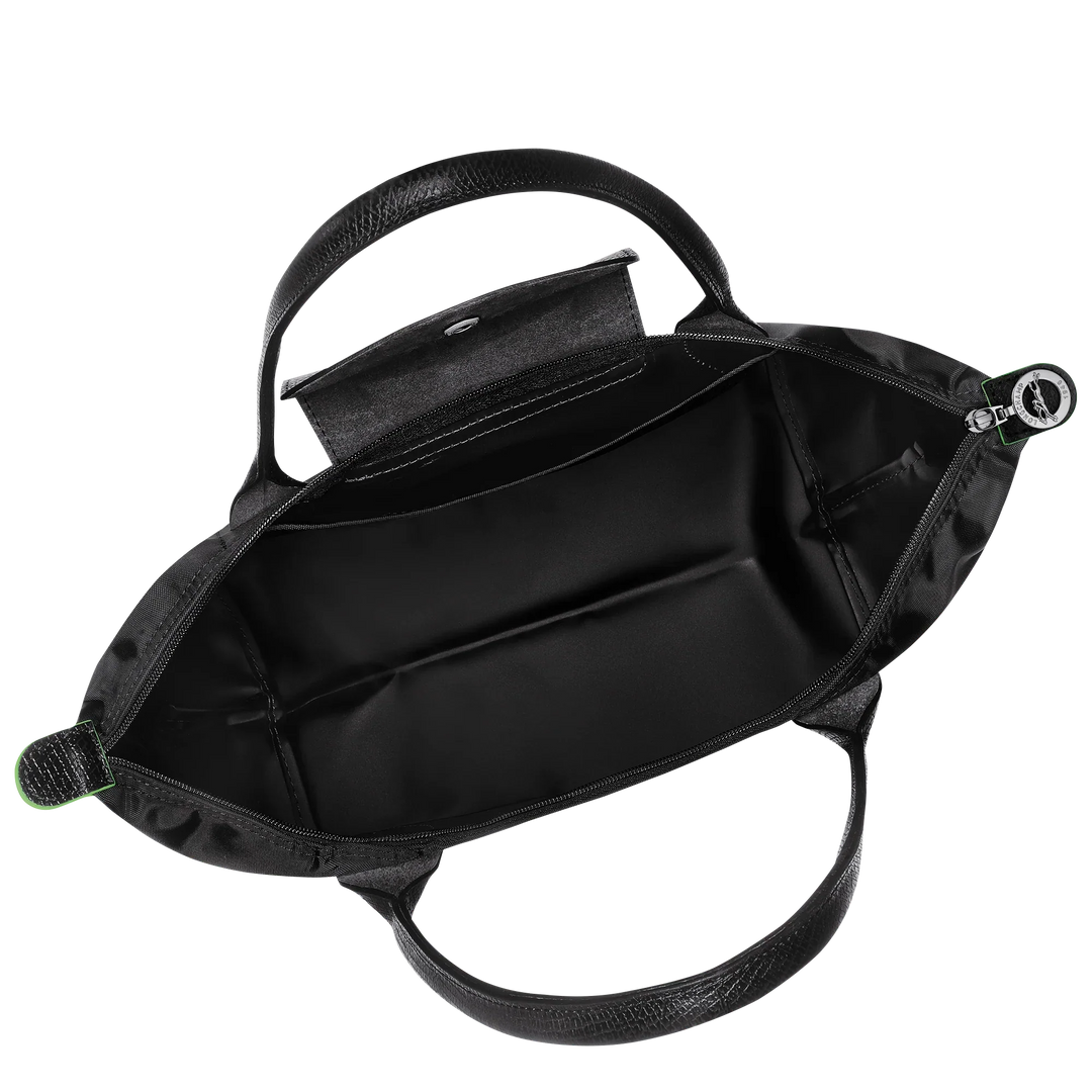 Longchamp - Medium Le Pliage Tote in Black - Eco-Friendly Recycled Canvas