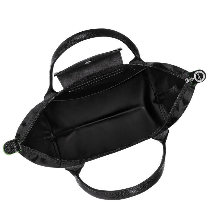 Longchamp - Medium Le Pliage Tote in Black - Eco-Friendly Recycled Canvas
