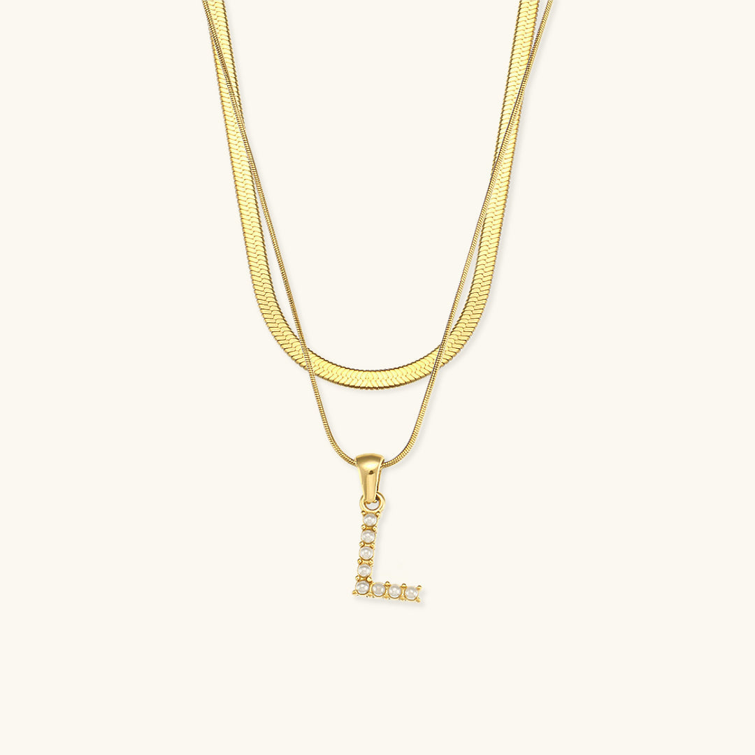 Fiona Gold Initial Necklace