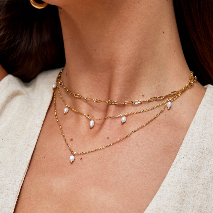 Kay Pearl Drop Long Necklace