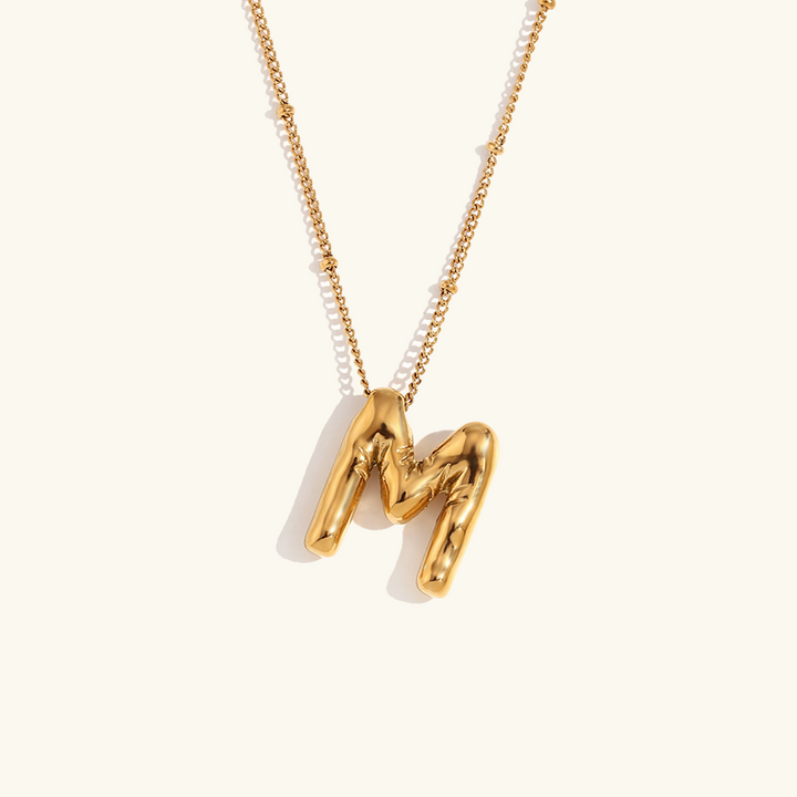 Ballong Gold Initial Necklace