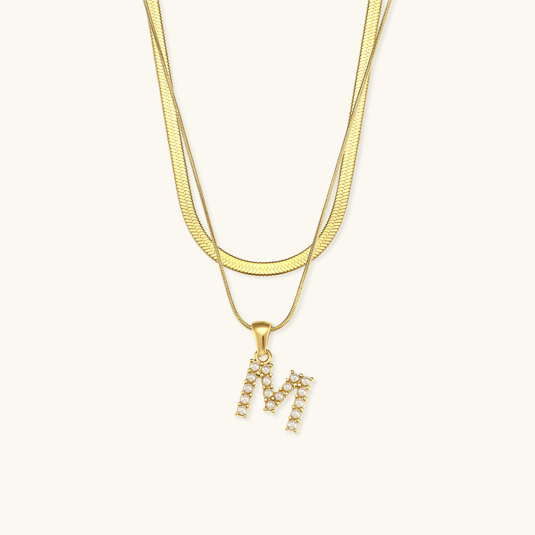 Fiona Gold Initial Necklace