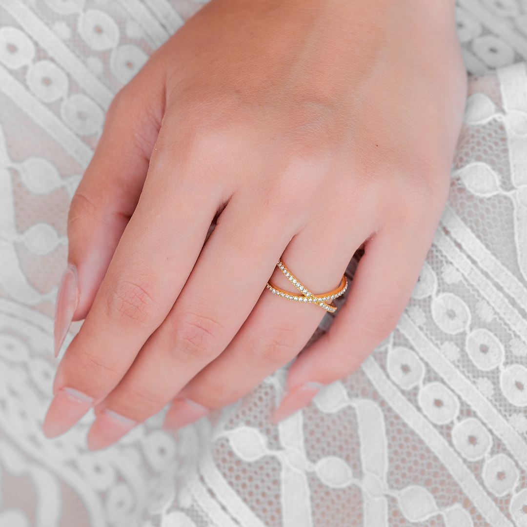 Nia Gold and Diamond Ring