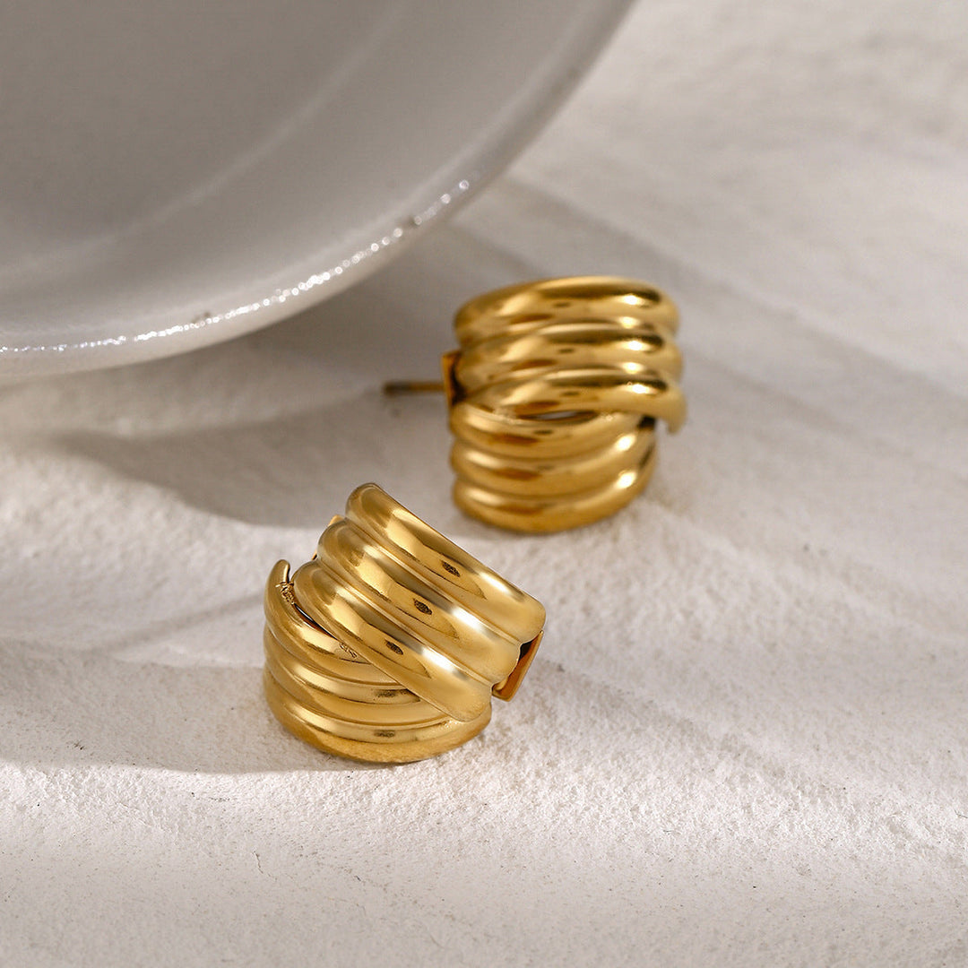 Avalon Gold Hoop Earrings