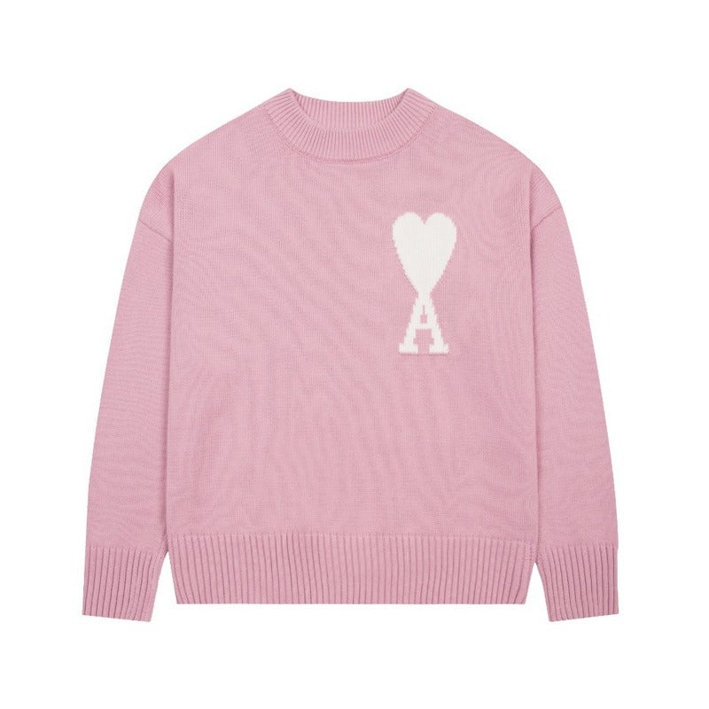 AMI - Cozy Heart Knit Sweater