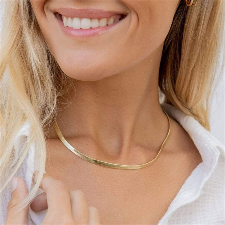 Elizabeth Gull Herringbone Necklace