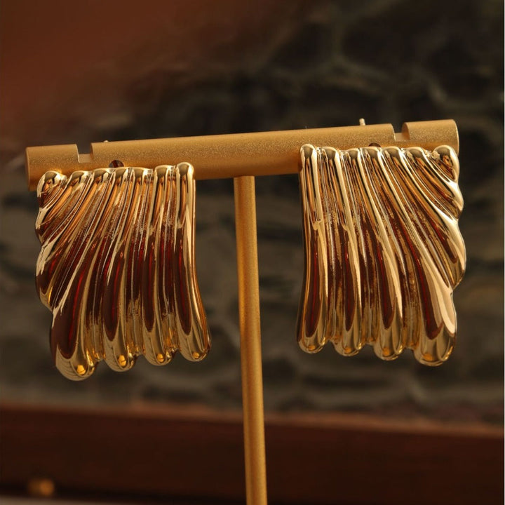 Alisa Gold Hoop Earrings