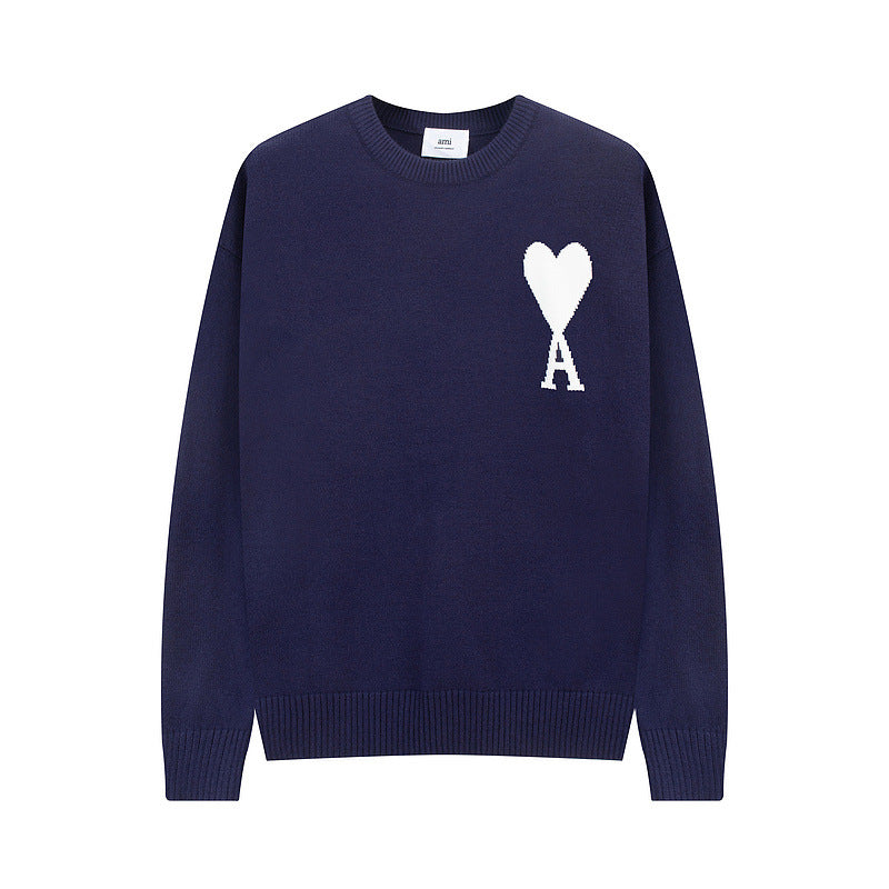 AMI - Cozy Heart Knit Sweater
