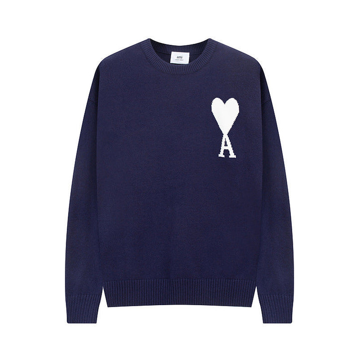 AMI - Cozy Heart Knit Sweater
