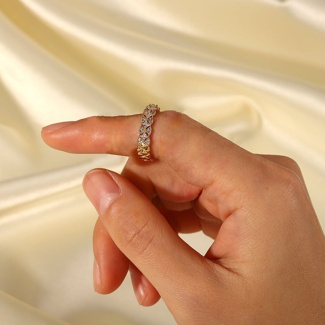 Camille Patterned Ring