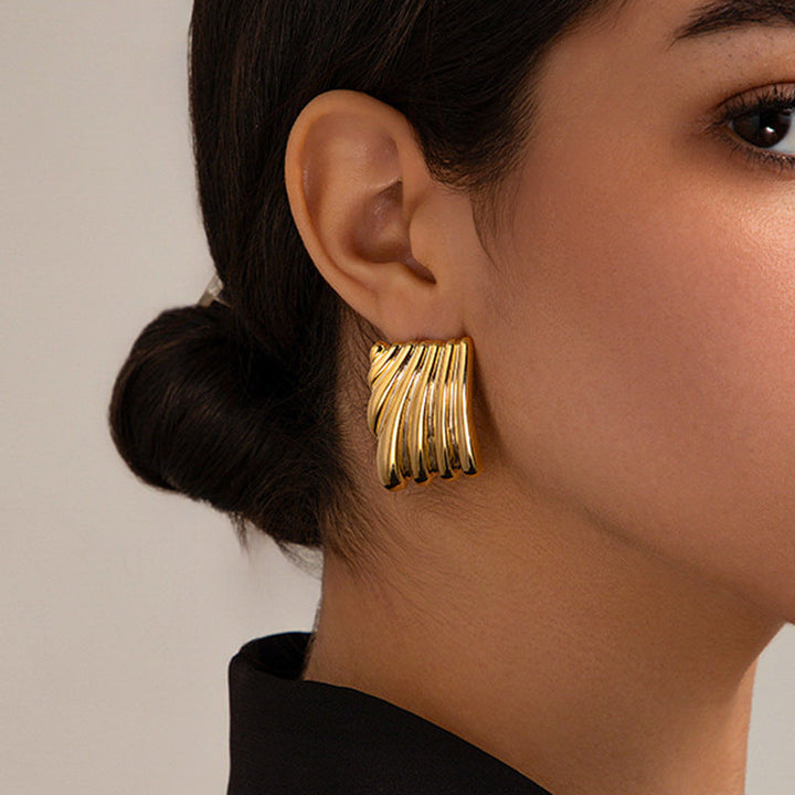 Alisa Gold Hoop Earrings