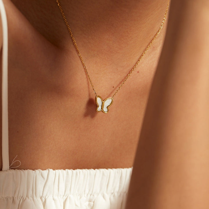 Flutterby Perlemor Necklace