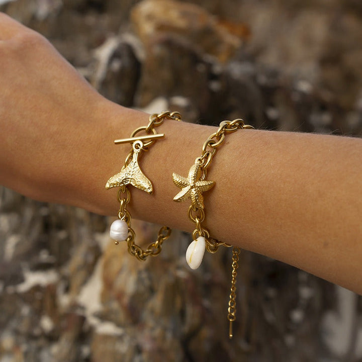 Kaspi Gold Charm Bracelet