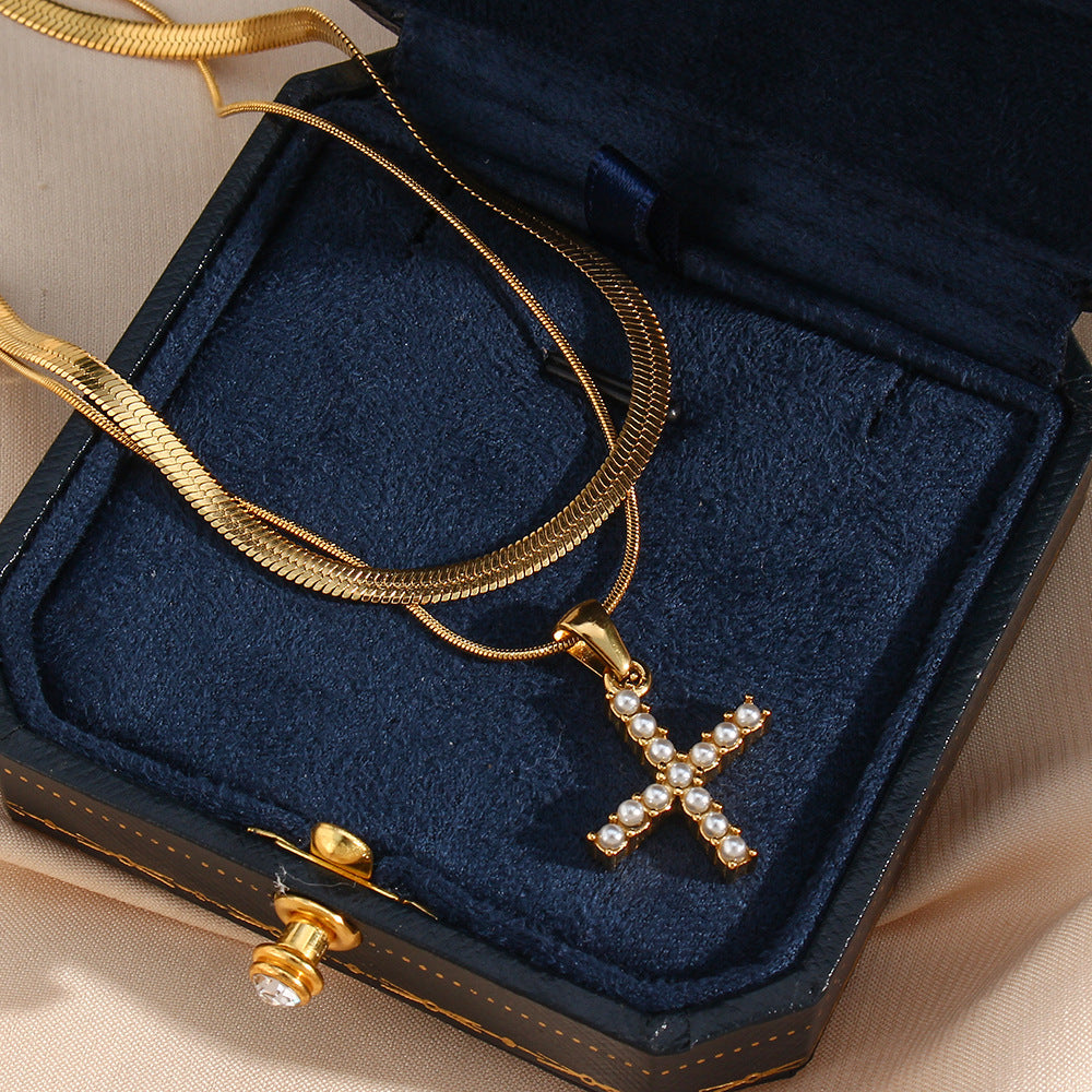 Fiona Gold Initial Necklace