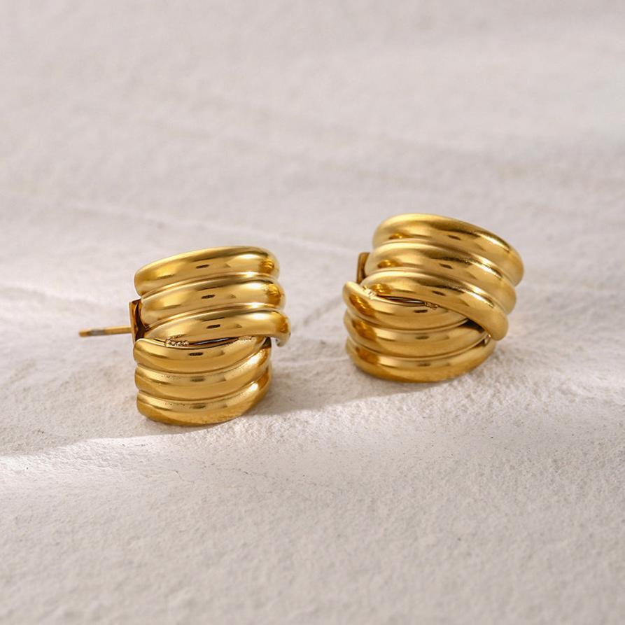 Avalon Gold Hoop Earrings
