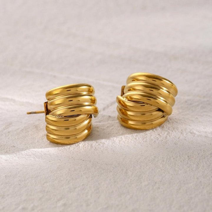 Avalon Gold Hoop Earrings