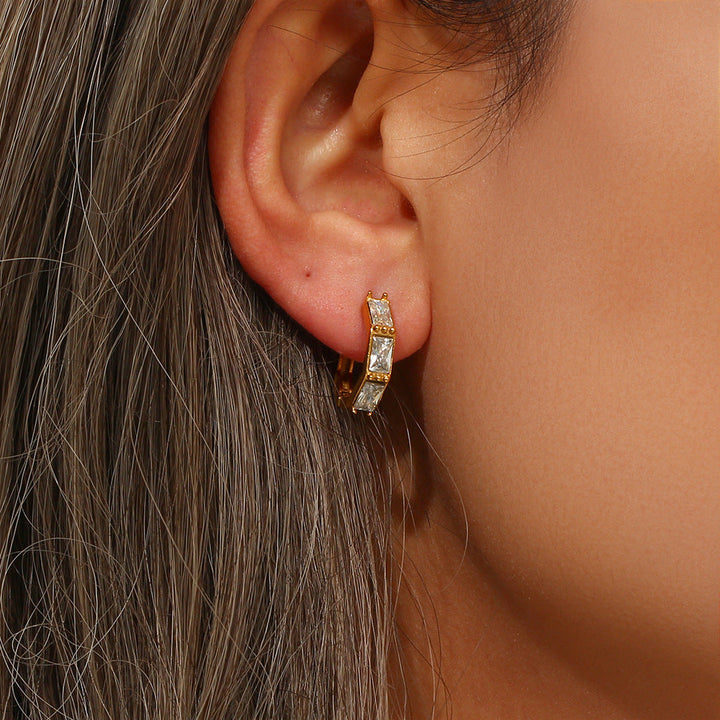 Elira Diamond Hoop Earrings