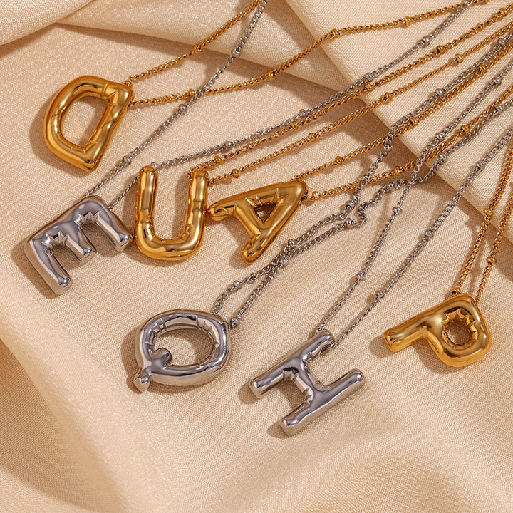 Ballong Gold Initial Necklace