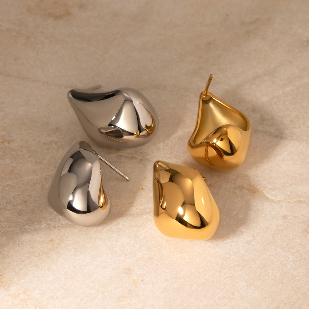 Amelie Gull Øreringer - Elegant Gold Earrings