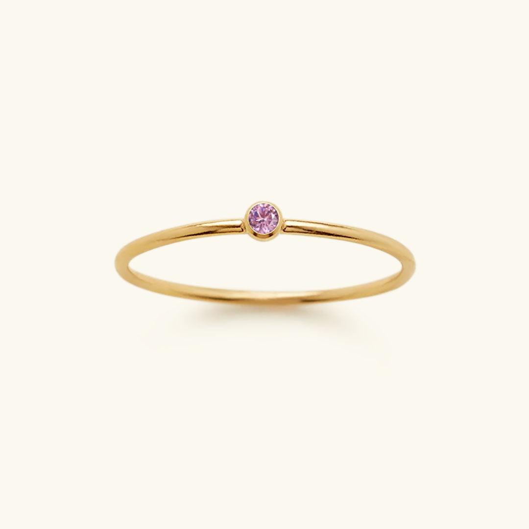 Amelia Birthstone Stacking Ring