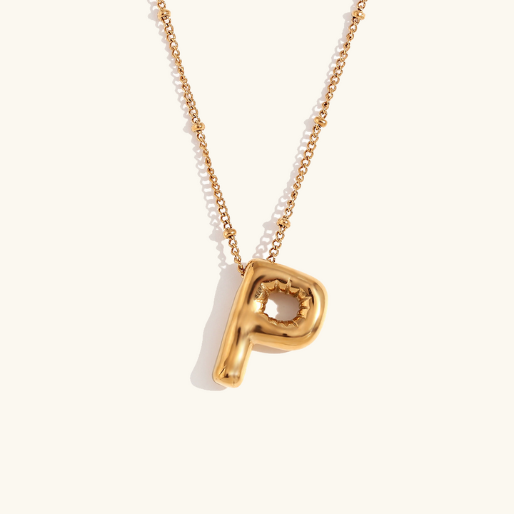 Ballong Gold Initial Necklace