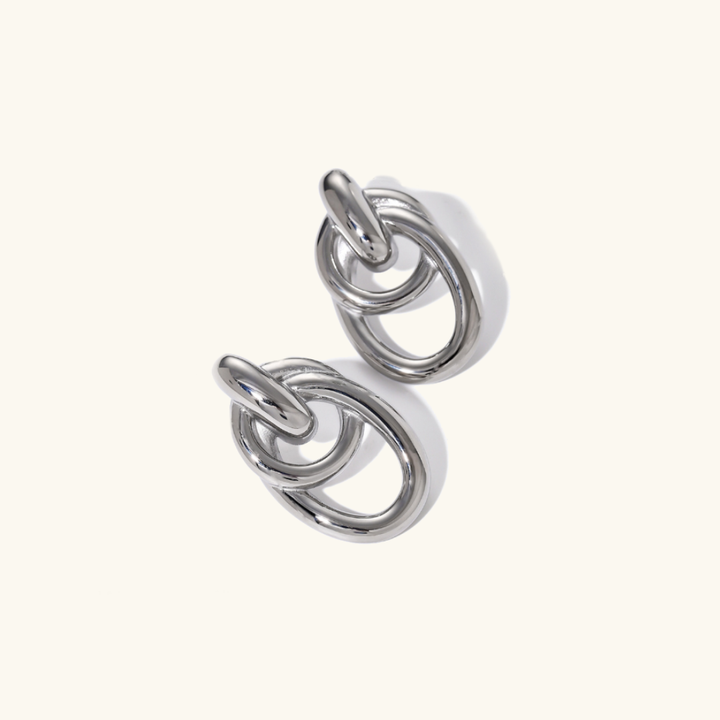 Amarelda Gull Hoop Øreringer