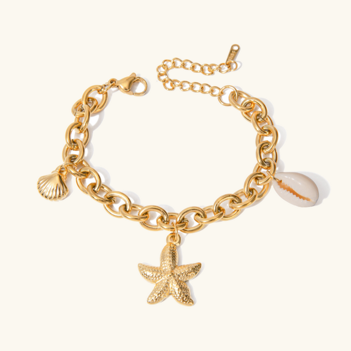 Kaspi Gold Charm Bracelet