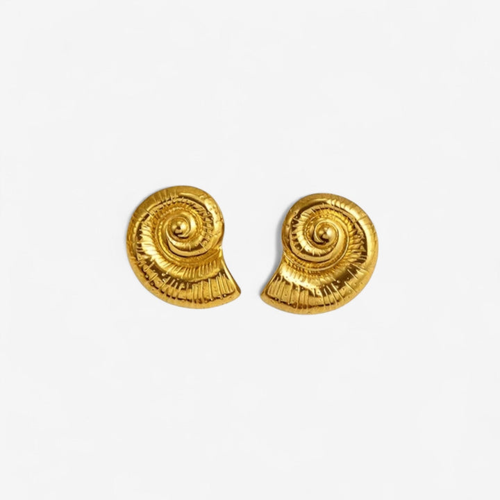 Bold Shell Hoop Earrings