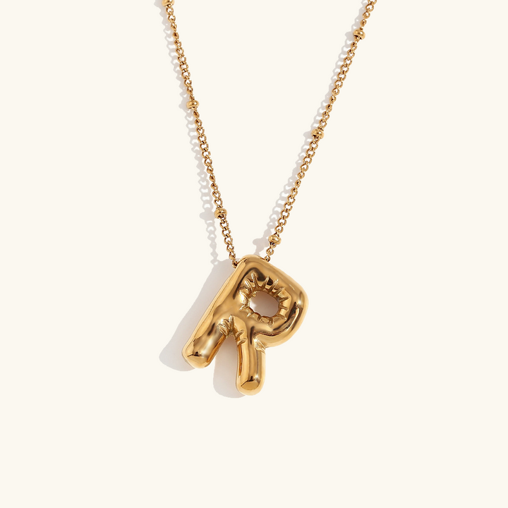 Ballong Gold Initial Necklace