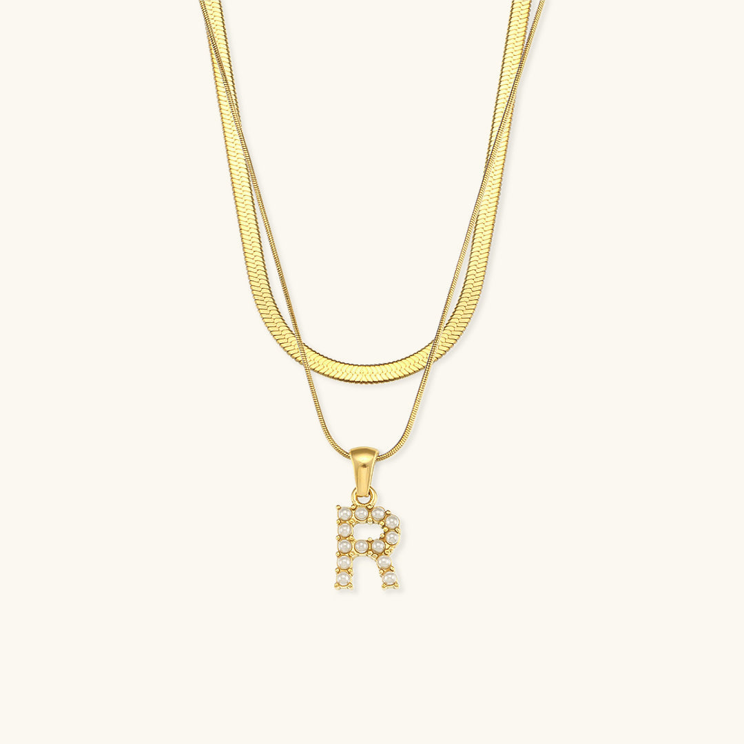 Fiona Gold Initial Necklace