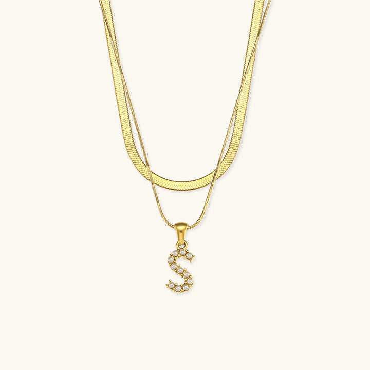 Fiona Gold Initial Necklace