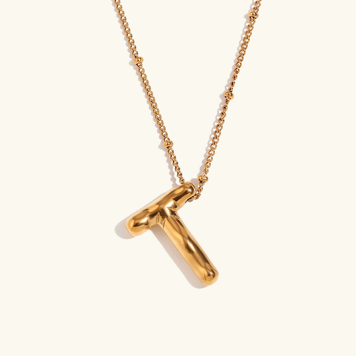 Ballong Gold Initial Necklace