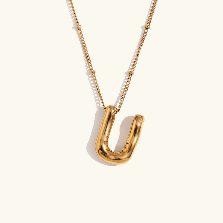 Ballong Gold Initial Necklace