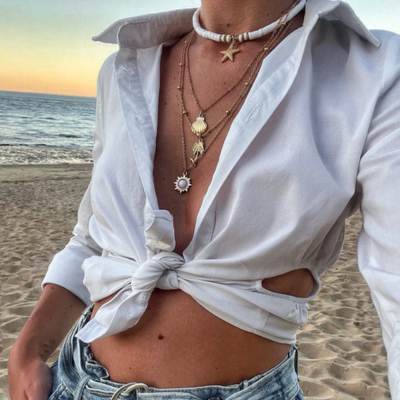 Flersjiktet Vintage Halskjede