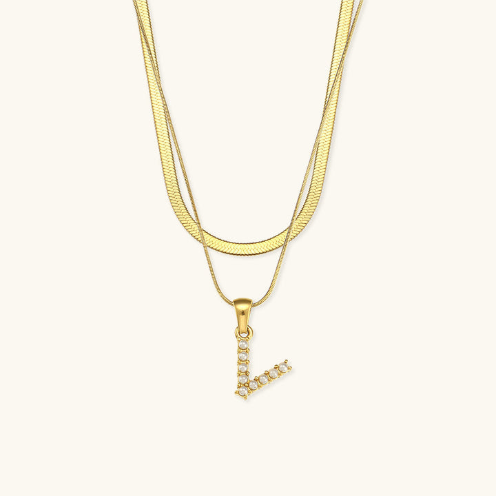 Fiona Gold Initial Necklace