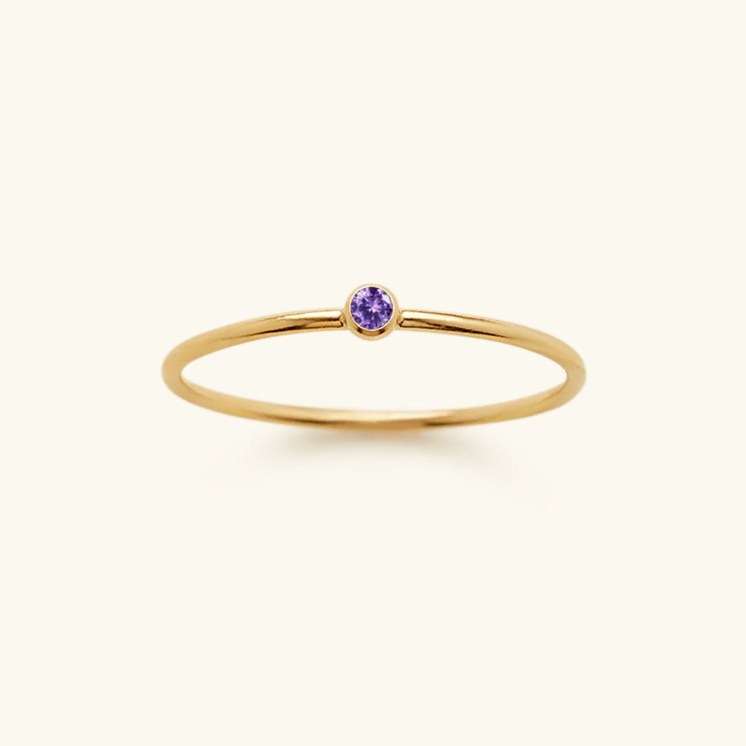 Amelia Birthstone Stacking Ring