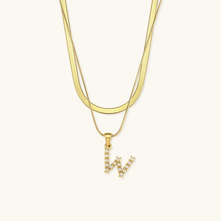 Fiona Kihtne Gold Initial Necklace