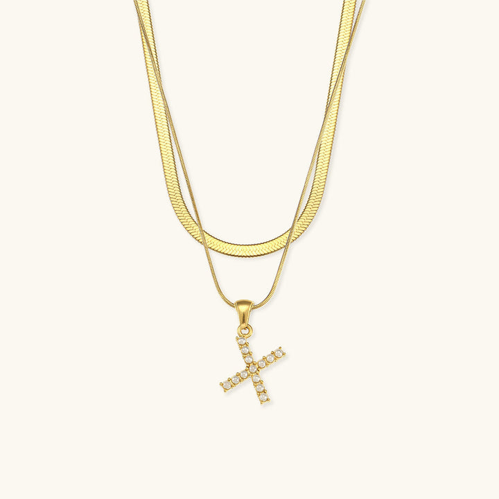 Fiona Kihtne Gold Initial Necklace