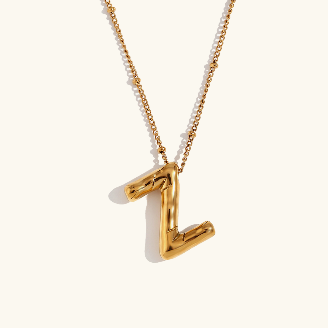 Ballong Gold Initial Necklace