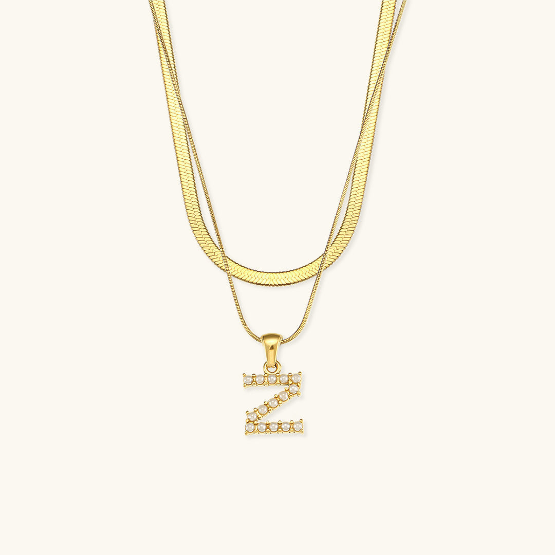 Fiona Gold Initial Necklace