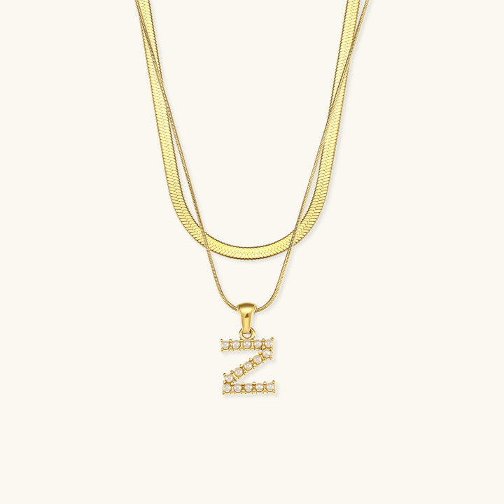 Fiona Gold Initial Necklace